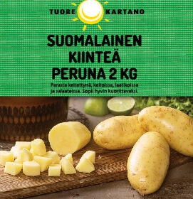 Suomalainen kiinteä peruna 2 KG