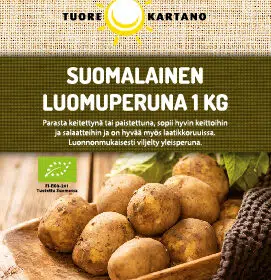 Suomalainen luomuperuna 1 KG